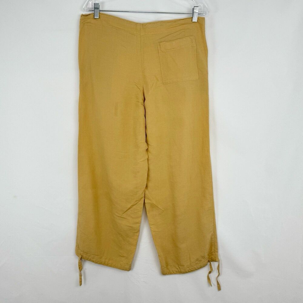 Back From Bali Rayon Wide Leg Beige Women’s Pants Size M - Picture 3 of 15